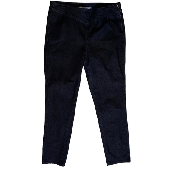 Bandolino 10 Black Denim Side Zip Jeans - Picture 11 of 12